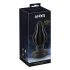 ANOS - Mjukt ribbat analplugg - 7 cm (svart)