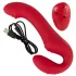 You2Toys - strapless strap-on vibrator - fjärrkontroll - röd