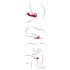 You2Toys Strapless - trådlös, påsättbar vibrator (röd)