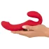 You2Toys - strapless strap-on vibrator - fjärrkontroll - röd