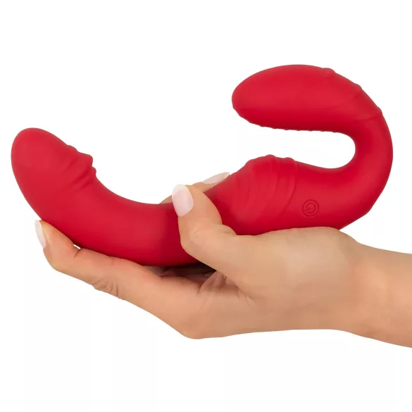 You2Toys - strapless strap-on vibrator - fjärrkontroll - röd