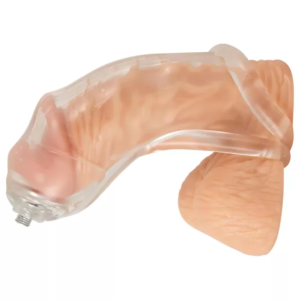 You2Toys Piss Play Sleeve - penishylsa med avledningsslang (transparent)