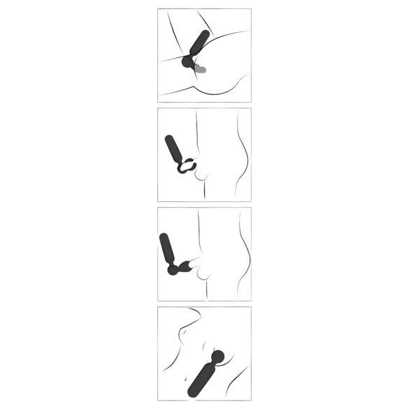 Couples Choice - uppladdningsbar värmande massagevibrator - svart
