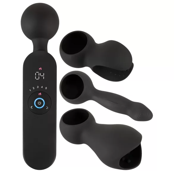 Couples Choice - uppladdningsbar värmande massagevibrator - svart