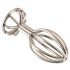 ANOS Metal - Stålanalplugg med burdesign (silver)