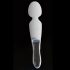 Liaison Wand - LED-vibrator i silikon och glas (genomskinlig)
