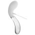 Liaison Curve - uppladdningsbar LED-vibrator (transparent-vit)