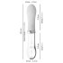 You2toys Liaison - LED vibrator, silikon och glas (genomskinlig-vit)