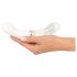 You2toys Liaison - LED vibrator, silikon och glas (genomskinlig-vit)