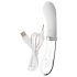 You2toys Liaison - LED vibrator, silikon och glas (genomskinlig-vit)