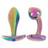 ANOS Metal Rainbow - set med 2 metall-analdubb pluggar