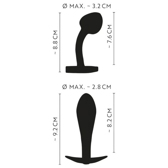 ANOS - analpluggsset metall regnbågsfärg 2-pack
