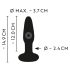 ANOS - uppladdningsbar, vattentät analvibrator (svart)