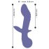 AWAQ.U 2 - uppladdningsbar G-punkt vibrator med 2 motorer (lila)