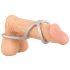 You2Toys - Trippel silikon penis- och testikelring (silver)