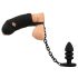 Black Velvet - silikon penisbur med analplugg (svart)