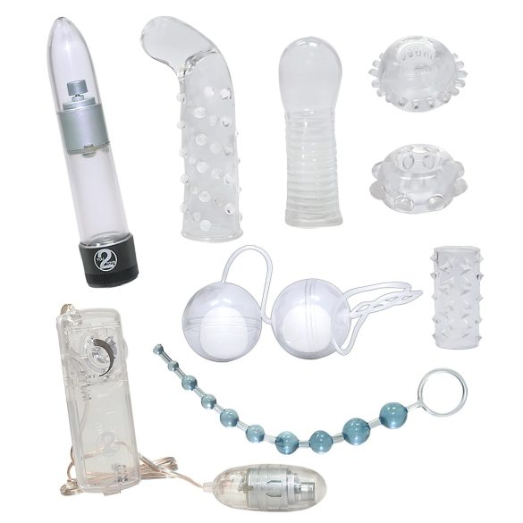 Kristallklar - vibratorpaket (9 delar)