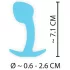 Cuties Mini Analplugg - silikon analplugg (blå, 2,6 cm)