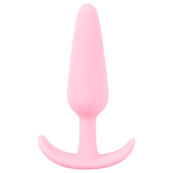 Cuties - analplugg liten - silikons - rosa 2,1 cm