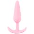 Cuties - analplugg liten - silikons - rosa 2,1 cm