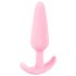 Cuties - analplugg liten - silikons - rosa 2,1 cm