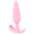 Cuties - analplugg liten - silikons - rosa 2,1 cm