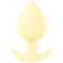 Cuties Mini Butt Plug - silikon analplugg (gul, 3,1 cm)