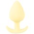 Cuties Mini Buttplug - silikon, gul (3,1 cm)