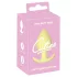 Cuties Mini Butt Plug - silikon analplugg (gul, 3,1 cm)
