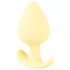 Cuties Mini Butt Plug - silikon analplugg (gul, 3,1 cm)