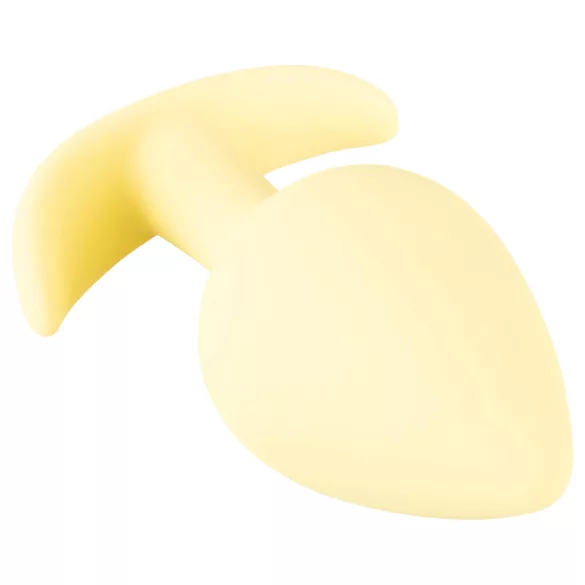 Cuties Mini Butt Plug - silikon analplugg (gul, 3,1 cm)
