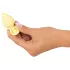 Cuties Mini Butt Plug - silikon analplugg (gul, 3,1 cm)