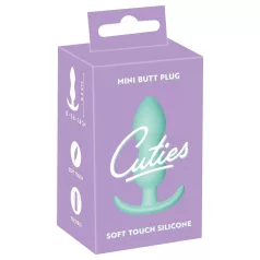 Cuties - analplugg mini - mjuk silikon - mintgrön 2,3 cm