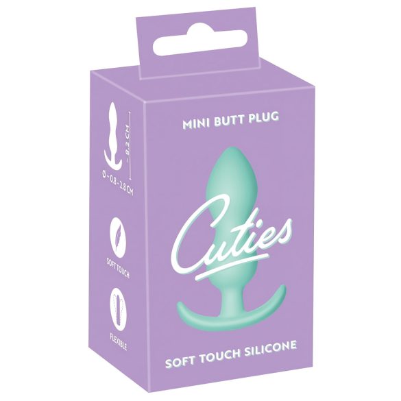 Cuties Mini Buttplug - silikon analplugg - mint (2,3 cm)