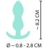 Cuties Mini Buttplug - silikon analplugg - mint (2,3 cm)