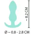 Cuties - analplugg mini - mjuk silikon - mintgrön 2,3 cm