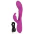 Javida Thumping Rabbit - 3-motors klitorisvibrator med kaninarmar (lila)