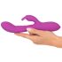 Javida Thumping Rabbit - 3-motors klitorisvibrator med kaninarmar (lila)