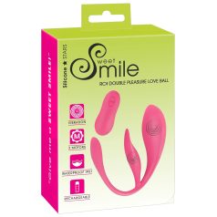   SMILE - vibrerande ägg med fjärrkontroll - uppladdningsbar - rosa