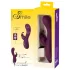 SMILE - vibrator med klitorisstimulering - uppladdningsbar 3 motorer - lila