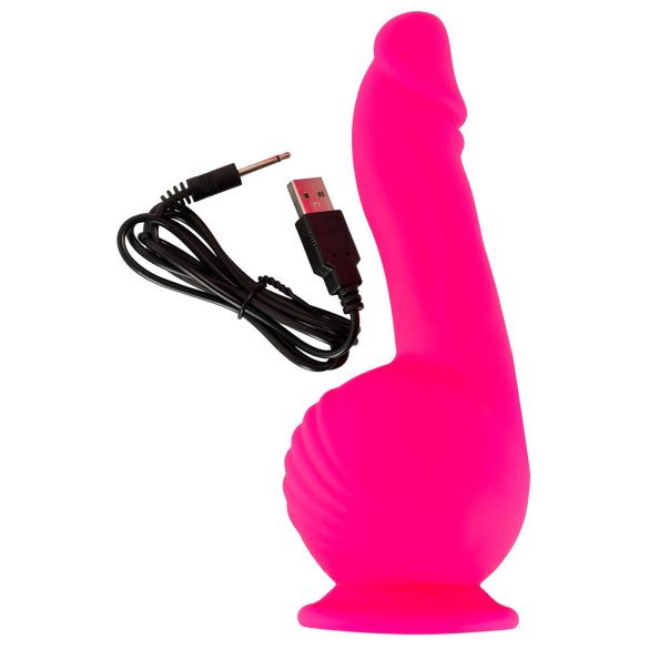 SMILE Powerful - uppladdningsbar, 2-motors vakuumvibrator (rosa)