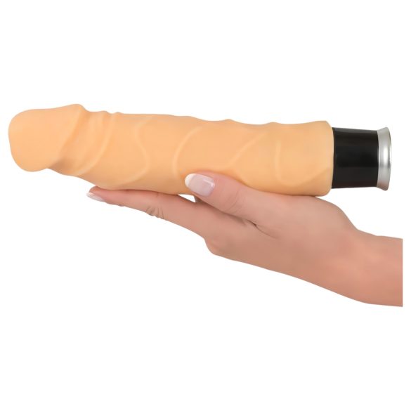 Nature Skin - realistisk dildo vibrator - hudfärgad 23cm