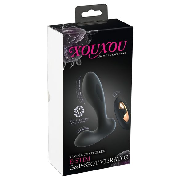 XOUXOU - bärbar elektro G-punkt och P-punkt vibrator - svart