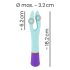 You2Toys färgglad, vattenresistent vibrator med 2 motorer