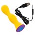 You2Toys färgglad - uppladdningsbar, vattentät analvibrator (gul)