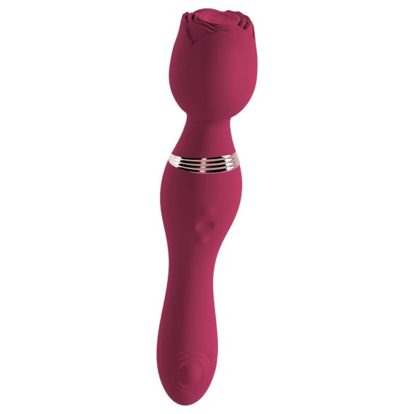 You2Toys Rosenrot - uppladdningsbar rosmassage-vibrator (röd)