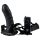 You2Toys - Strap-on dildo med vibrator - svart