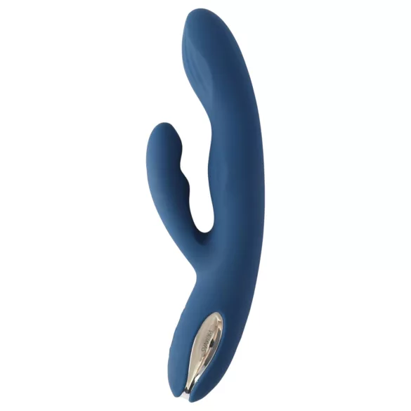 Svakom Aylin - vibrator med klitorisstimulator - uppladdningsbar pulserande blå