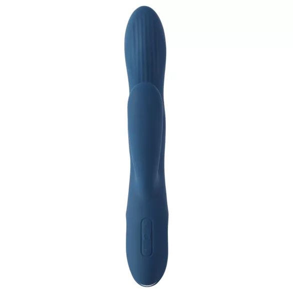 Svakom Aylin - vibrator med klitorisstimulator - uppladdningsbar pulserande blå