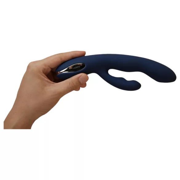 Svakom Aylin - vibrator med klitorisstimulator - uppladdningsbar pulserande blå
